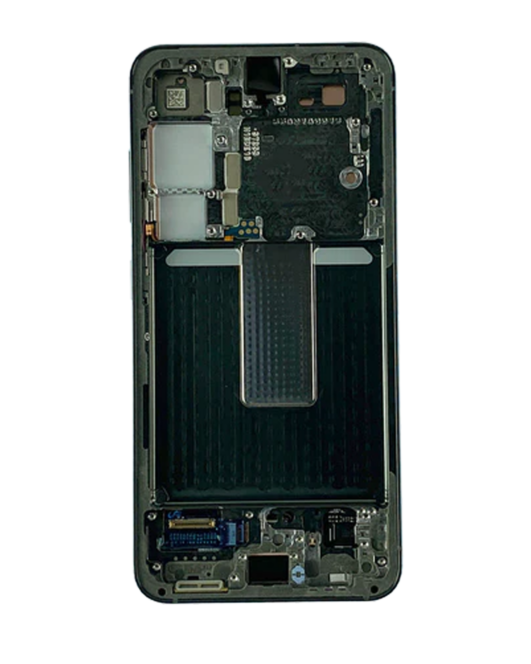 OLED Assembly With Frame Compatible For Samsung Galaxy S23 5G Replacement (US & International) (Used OEM Pull: Grade B/C) (Phantom Black)