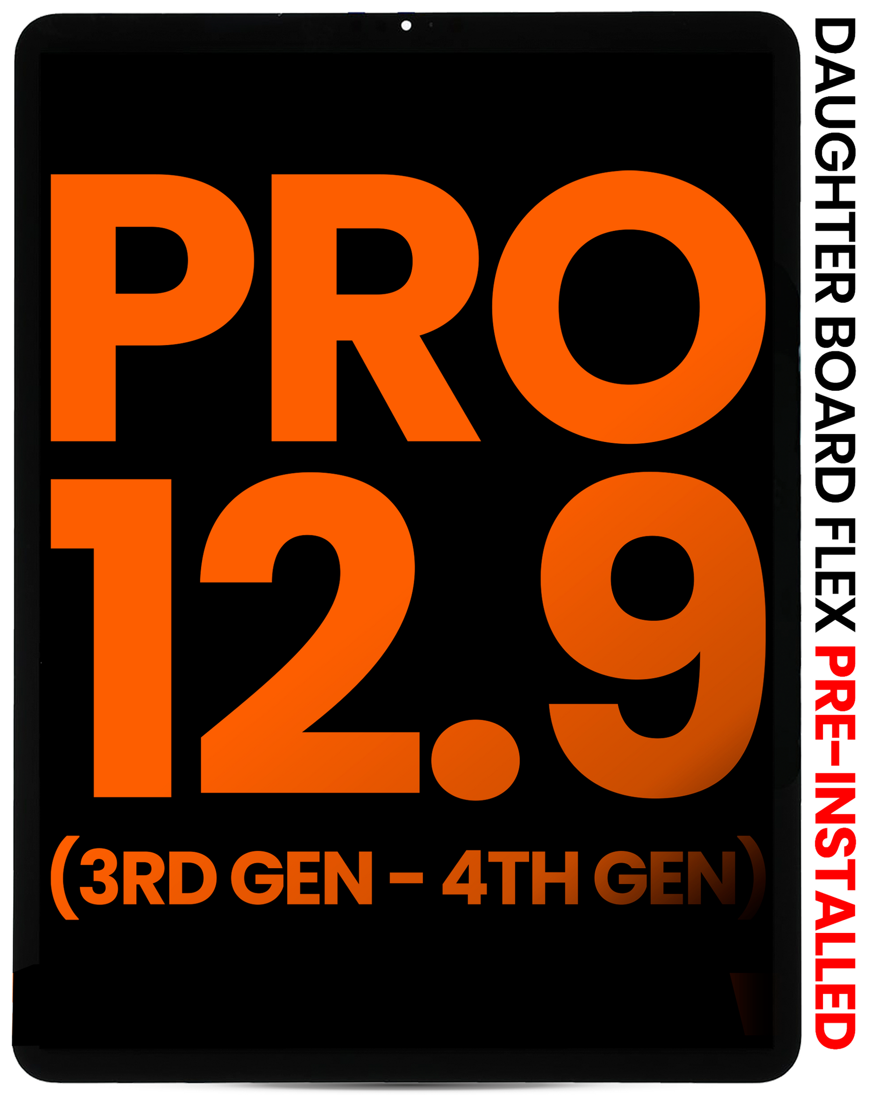 LCD Assembly With Digitizer Compatible For IPad Pro 12.9" 3rd Gen (2018) / IPad 12.9" 4th Gen (2020) (Blemish: Grade A) (All Colors)