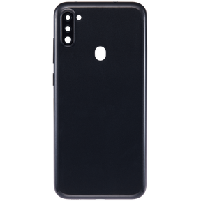 Back Cover With Camera Lens Compatible For Samsung Galaxy A11 (A115 / 2020) (International Version) (Vemake (Black)