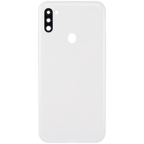 Back Cover With Camera Lens Compatible For Samsung Galaxy A11 (A115 / 2020) (International Version) (Vemake) (White)