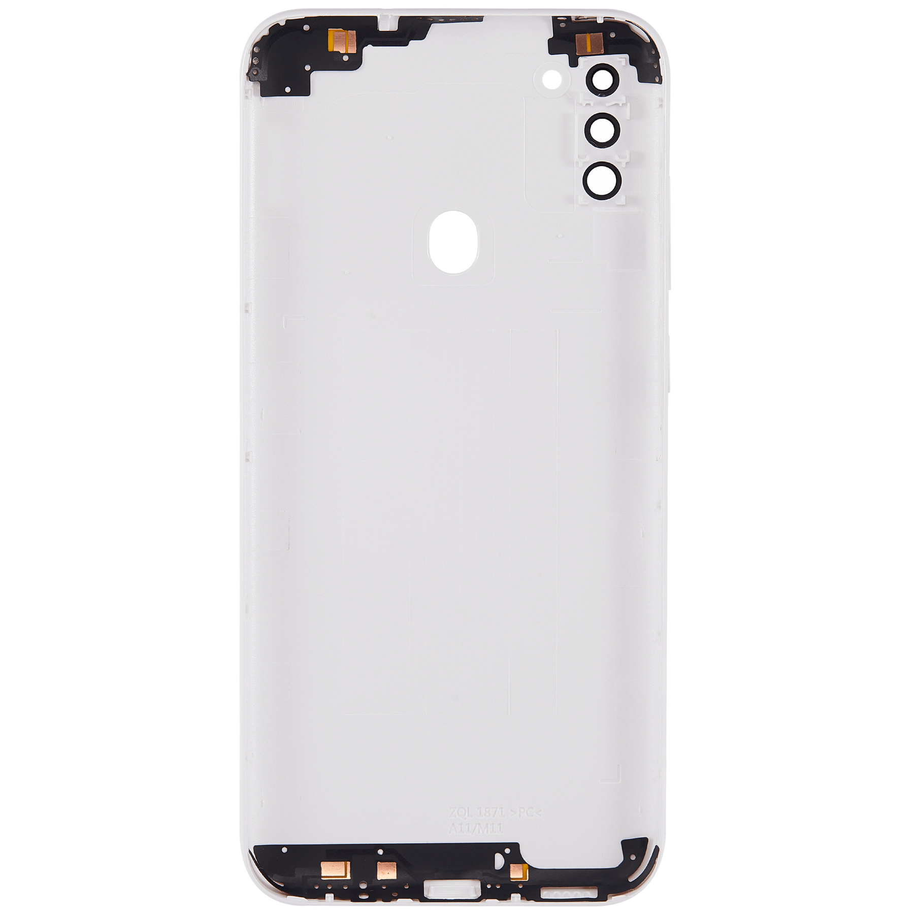 Back Cover With Camera Lens Compatible For Samsung Galaxy A11 (A115 / 2020) (International Version) (Vemake) (White)