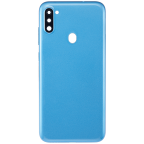 Back Cover With Camera Lens Compatible For Samsung Galaxy A11 (A115 / 2020) (International Version) (Vemake) (Blue)
