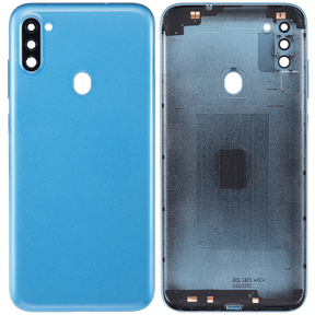 Back Cover With Camera Lens Compatible For Samsung Galaxy A11 (A115 / 2020) (International Version) (Vemake) (Blue)