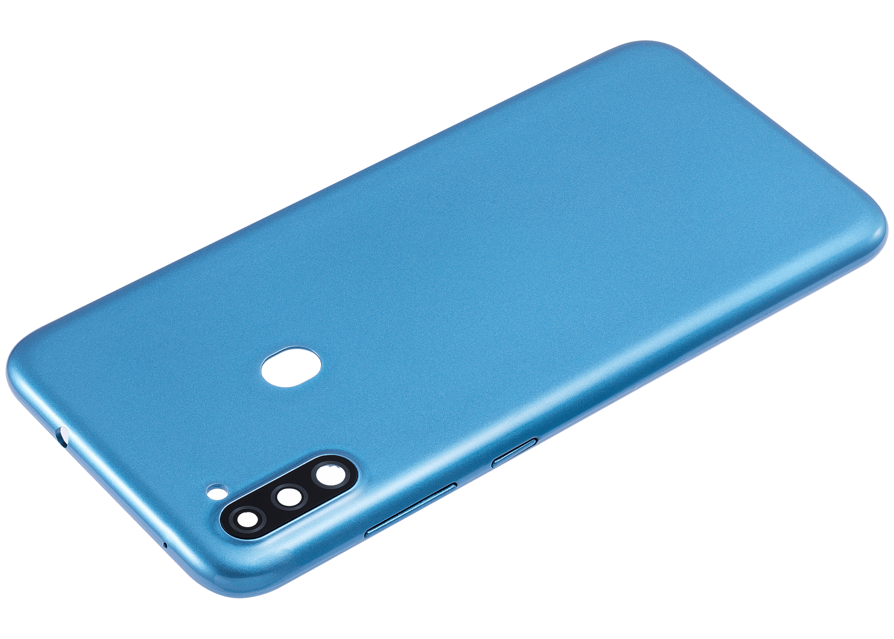 Back Cover With Camera Lens Compatible For Samsung Galaxy A11 (A115 / 2020) (International Version) (Vemake) (Blue)