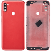 Back Cover With Camera Lens Compatible For Samsung Galaxy A11 (A115 / 2020) (International Version) (Vemake) (Red)