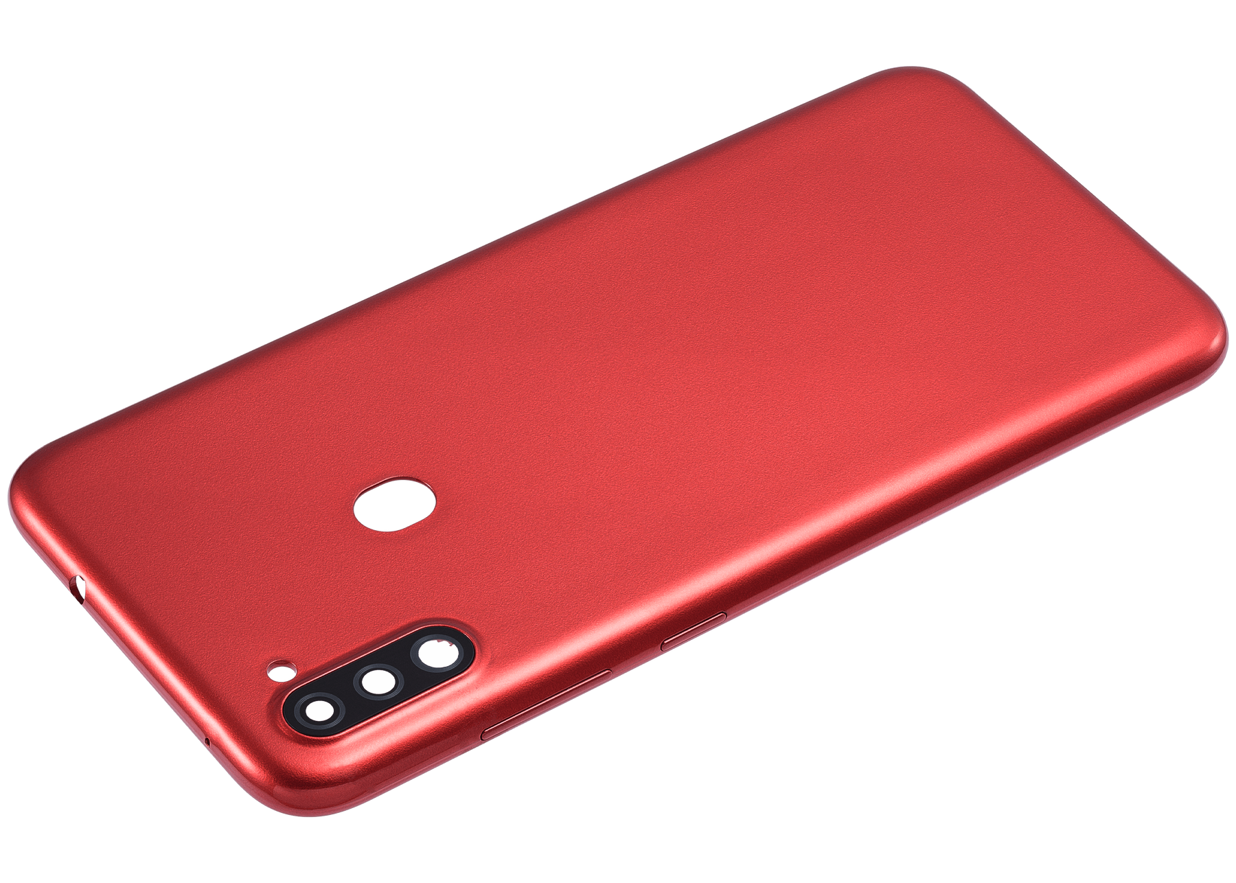 Back Cover With Camera Lens Compatible For Samsung Galaxy A11 (A115 / 2020) (International Version) (Vemake) (Red)