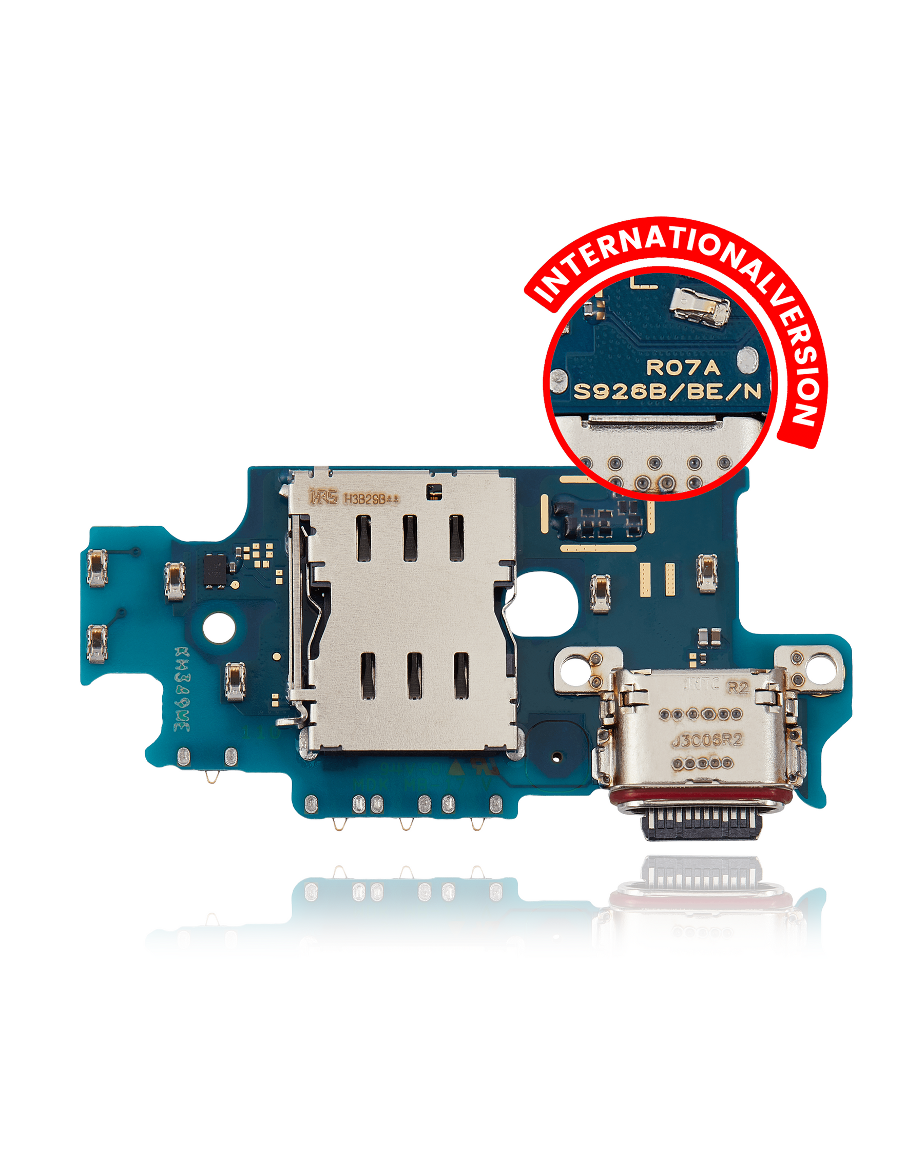 Replacement Charging Port Board  With Sim Card Reader Compatible For Samsung Galaxy S24 Plus 5G (S926B) (International Version)