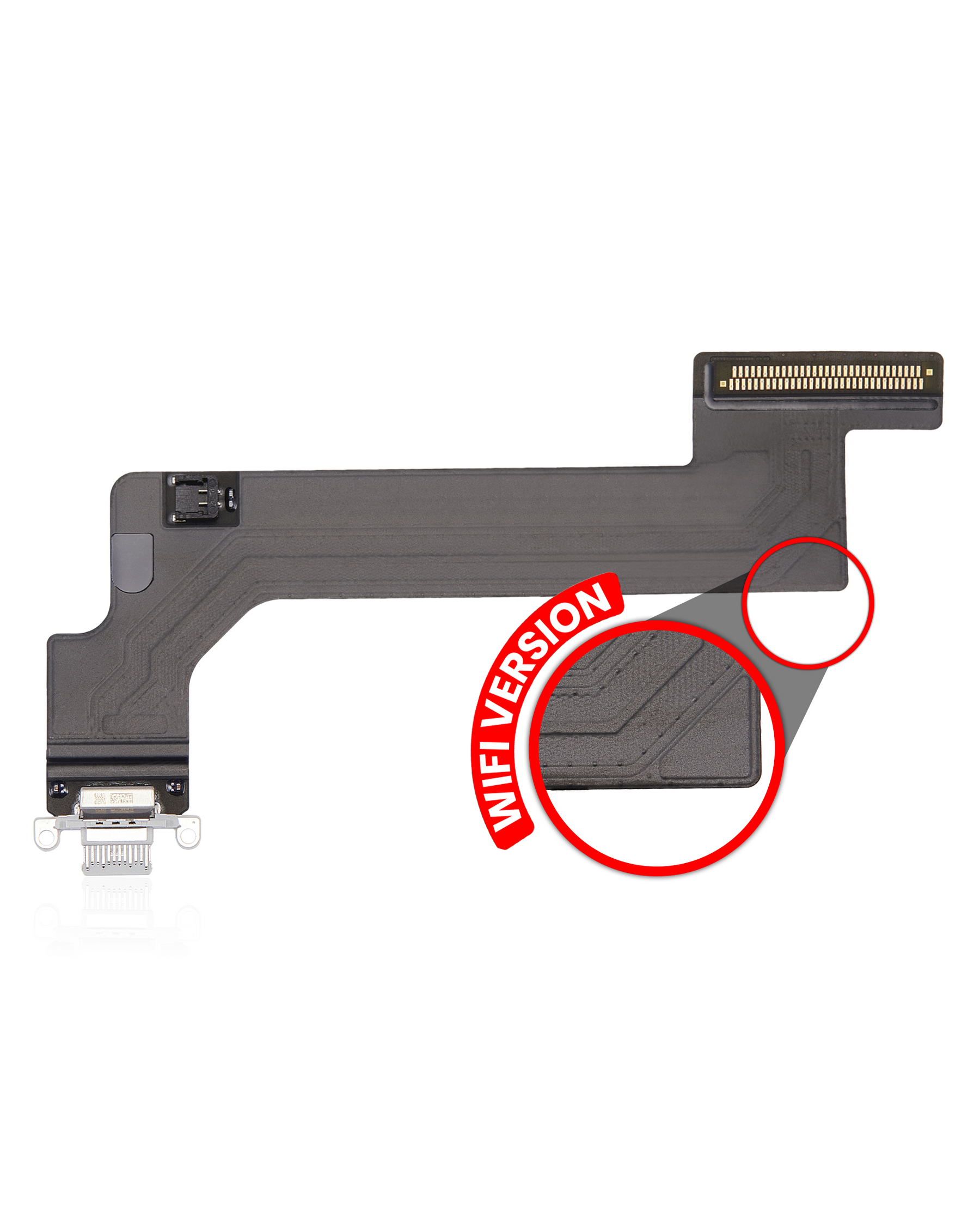 Charging Port Flex Cable Compatible For iPad 10 (2022) (WiFi Only) (Premium) (Silver)