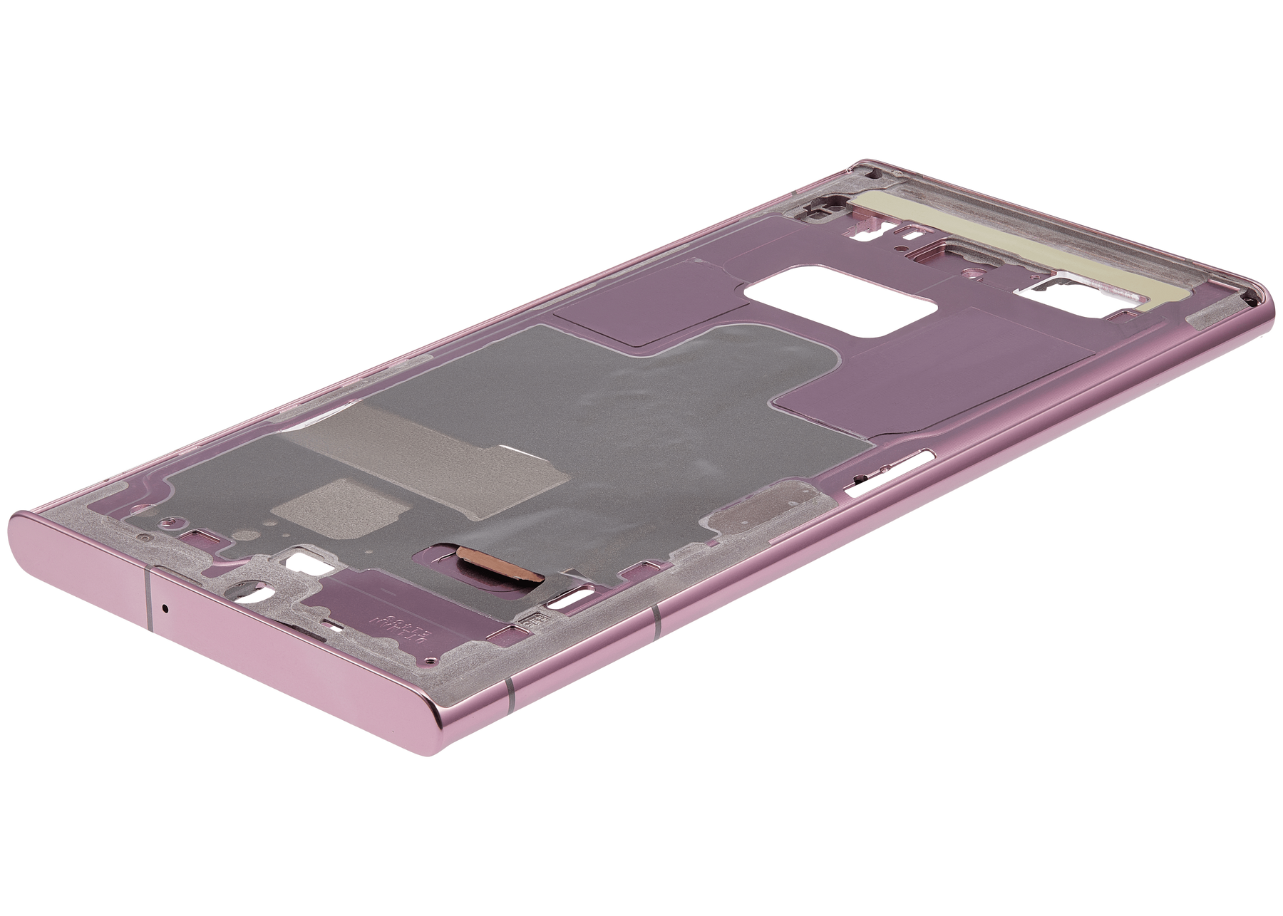 Mid-Frame Housing Compatible For Samsung Galaxy S22 Ultra 5G Replacement (US & International Version) (Burgundy)