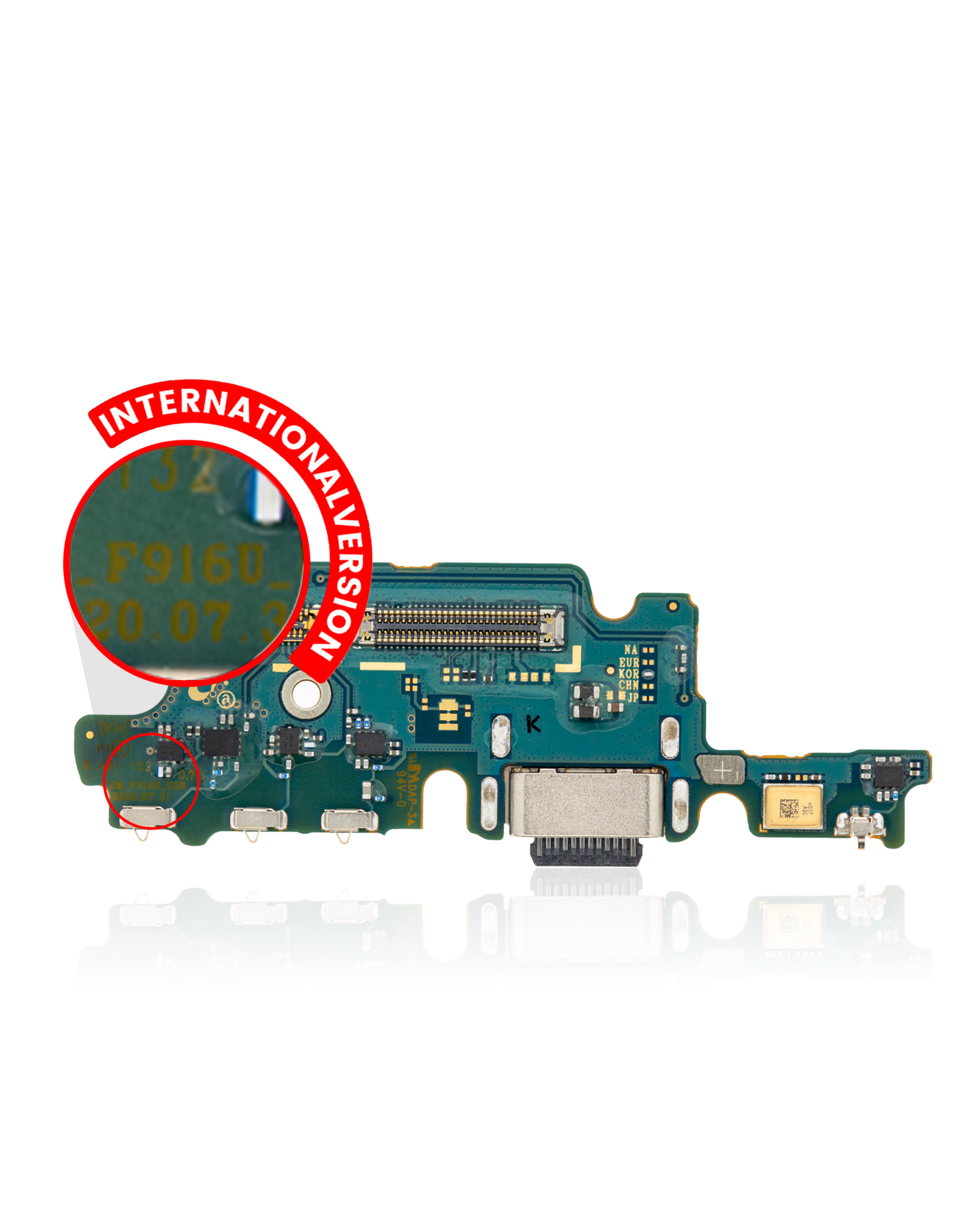 Charging Board With Microphone Compatible For Samsung Galaxy Z Fold 2 5G Replacement (International Version) (Premium)