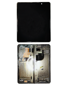 Inner OLED Assembly With Frame Compatible For Samsung Galaxy Z Fold 5 5G Replacement (US & International) (Service Pack) (Cream)