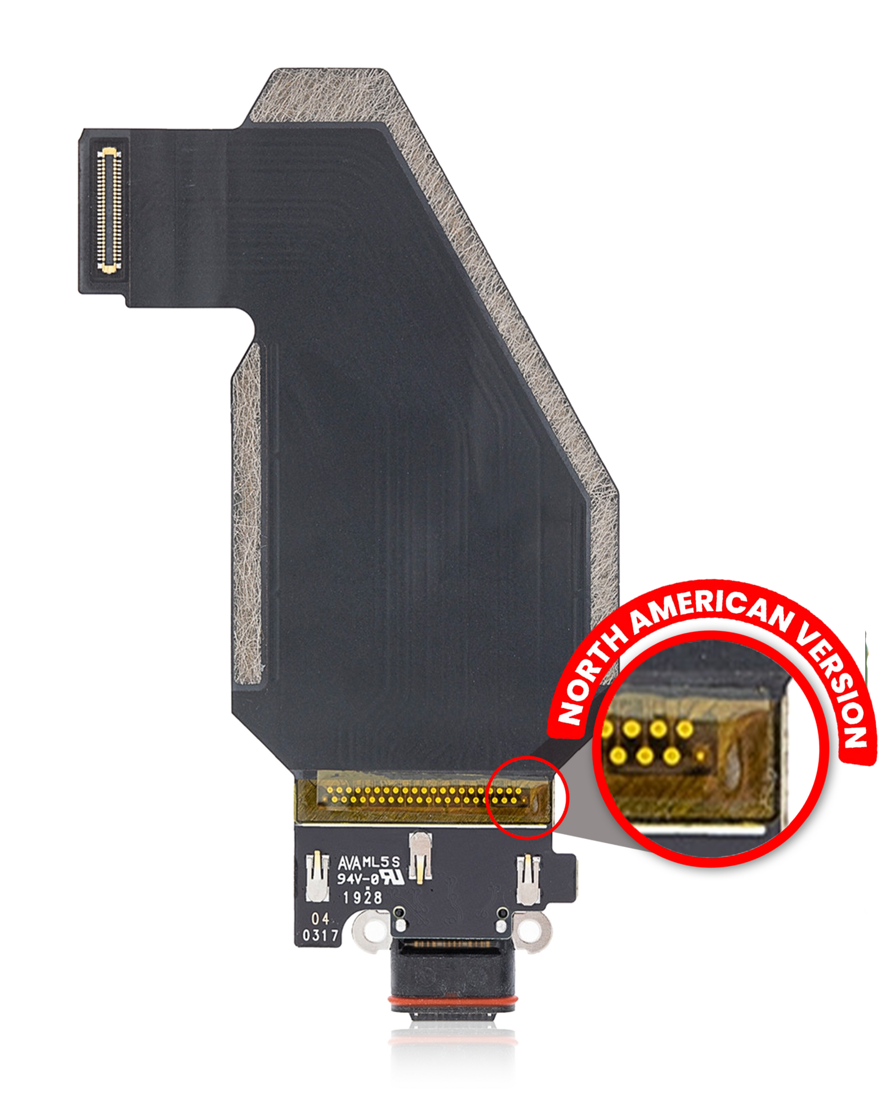 Charging Port Flex Cable Compatible For Google Pixel 4 XL Replacement (US Version)