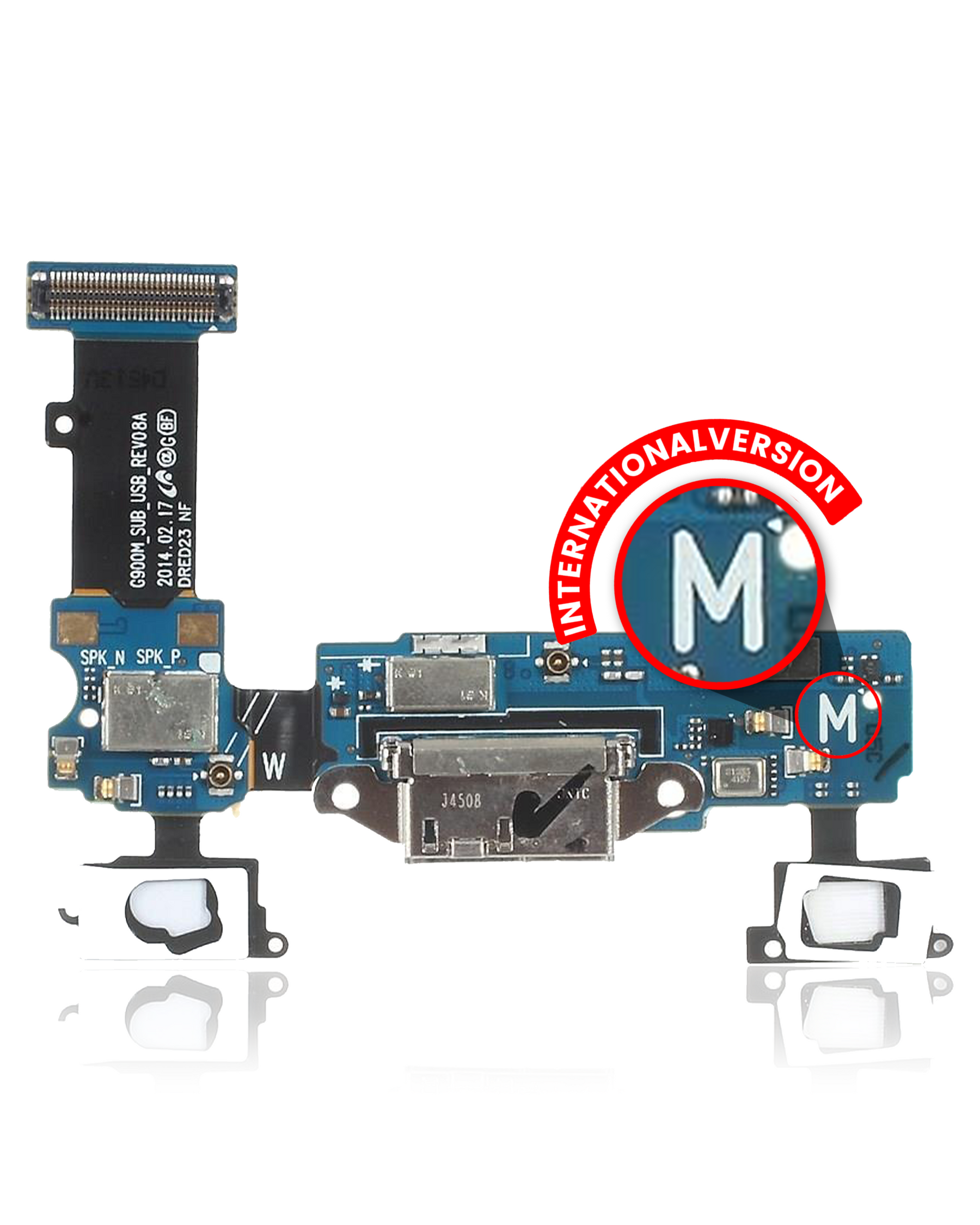 Replacement Charging Port Flex Cable Compatible For Samsung Galaxy S5 (G900M) (International Version)