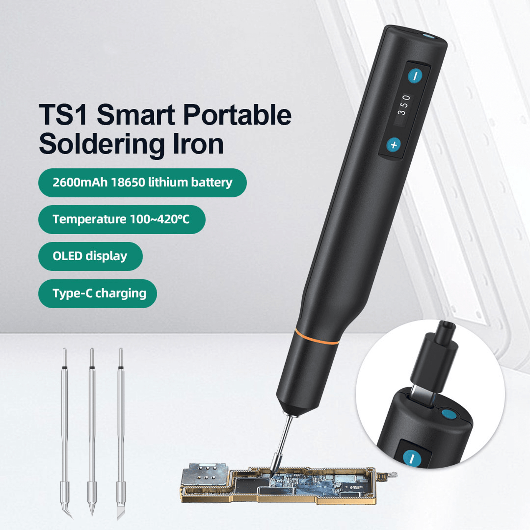 TS1 Smart Portable Soldering Iron (Quick)