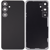 Back Cover Glass With Camera Lens Compatible For Samsung Galaxy S24 Plus 5G Replacement(No Logo) (Aftermarket Plus) (Onyx Black)