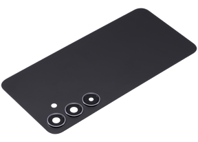 Back Cover Glass With Camera Lens Compatible For Samsung Galaxy S24 Plus 5G Replacement(No Logo) (Aftermarket Plus) (Onyx Black)