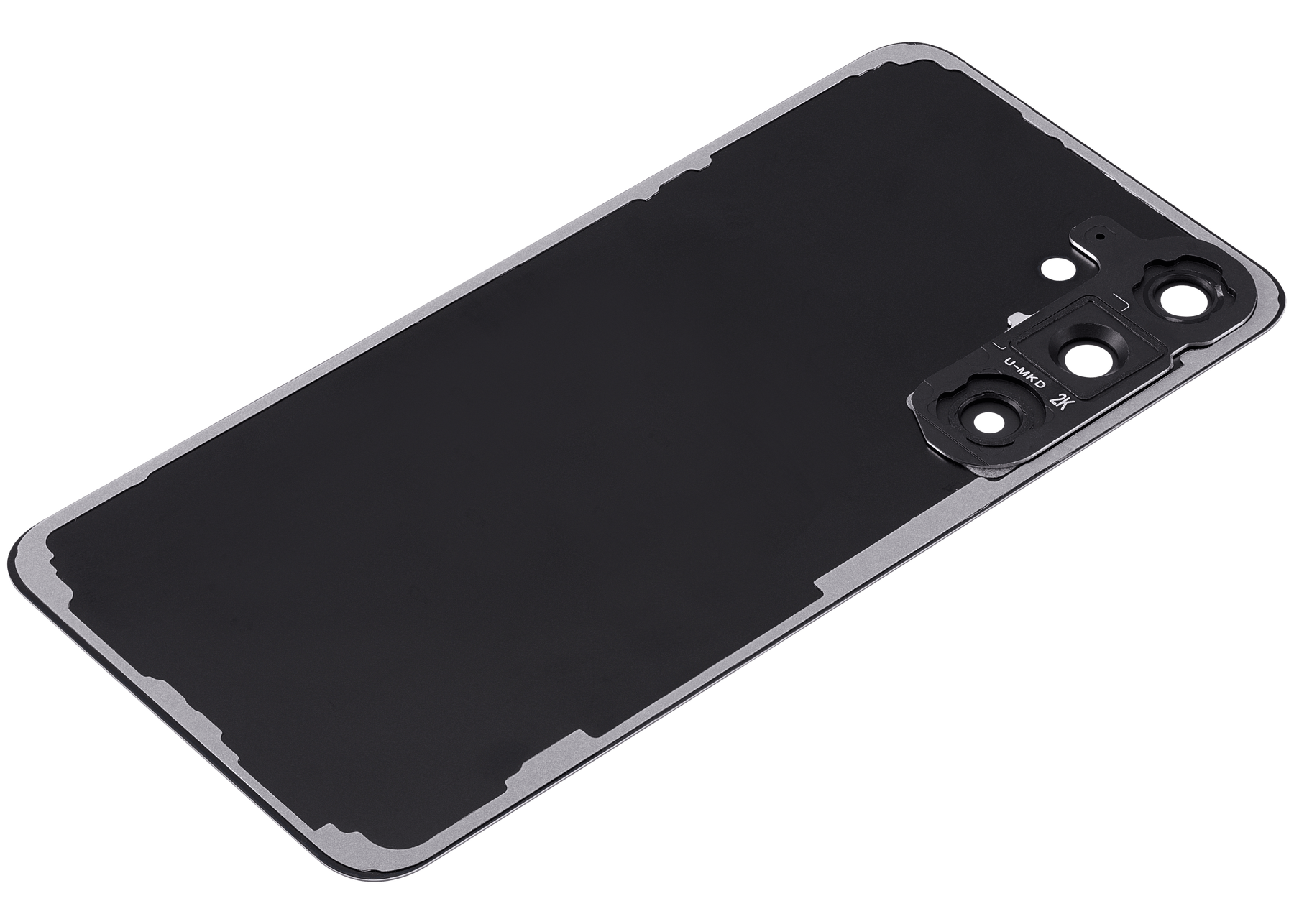 Back Cover Glass With Camera Lens Compatible For Samsung Galaxy S24 Plus 5G Replacement(No Logo) (Aftermarket Plus) (Onyx Black)