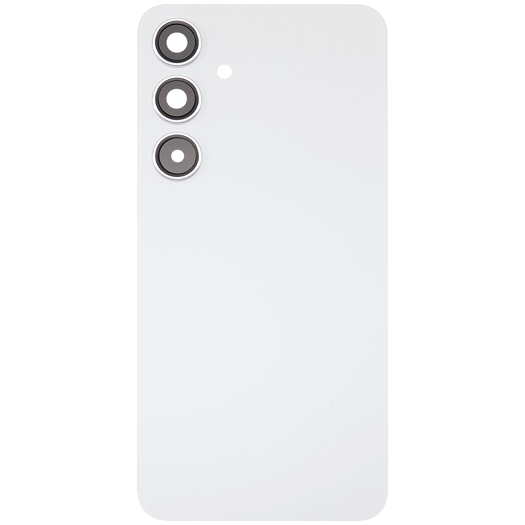 Replacement Back Cover Glass With Camera Lens Compatible For Samsung Galaxy S24 Plus 5G (No Logo) (Aftermarket Plus) (Marble Gray)