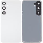 Replacement Back Cover Glass With Camera Lens Compatible For Samsung Galaxy S24 Plus 5G (No Logo) (Aftermarket Plus) (Marble Gray)
