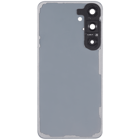 Replacement Back Cover Glass With Camera Lens Compatible For Samsung Galaxy S24 Plus 5G (No Logo) (Aftermarket Plus) (Marble Gray)