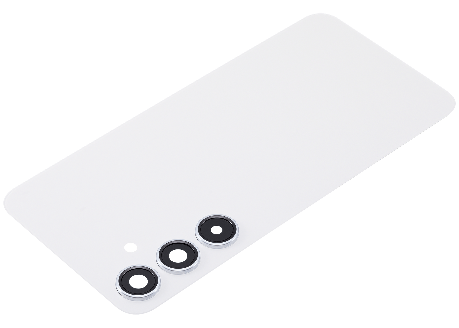 Replacement Back Cover Glass With Camera Lens Compatible For Samsung Galaxy S24 Plus 5G (No Logo) (Aftermarket Plus) (Marble Gray)