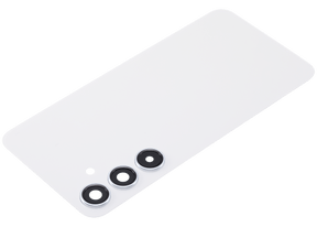 Replacement Back Cover Glass With Camera Lens Compatible For Samsung Galaxy S24 Plus 5G (No Logo) (Aftermarket Plus) (Marble Gray)