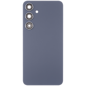 Replacement Back Cover Glass With Camera Lens Compatible For Samsung Galaxy S24 Plus 5G (No Logo) (Aftermarket Plus) (Cobalt Violet)