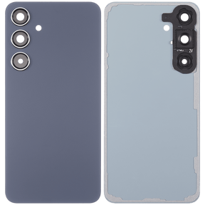 Replacement Back Cover Glass With Camera Lens Compatible For Samsung Galaxy S24 Plus 5G (No Logo) (Aftermarket Plus) (Cobalt Violet)