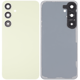 Replacement Back Cover Glass With Camera Lens Compatible For Samsung Galaxy S24 Plus 5G (No Logo) (Aftermarket Plus) (Amber Yellow)