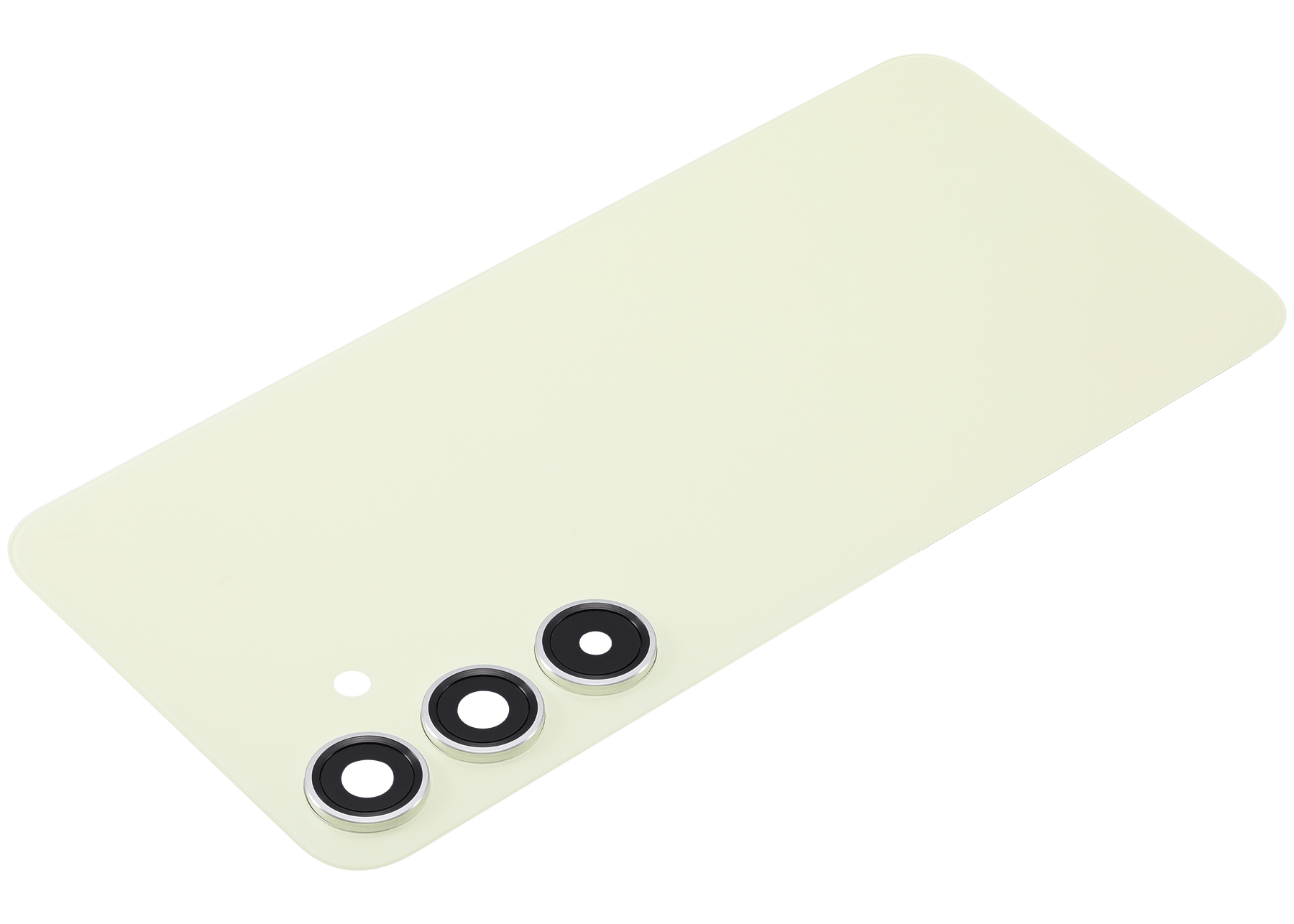 Replacement Back Cover Glass With Camera Lens Compatible For Samsung Galaxy S24 Plus 5G (No Logo) (Aftermarket Plus) (Amber Yellow)