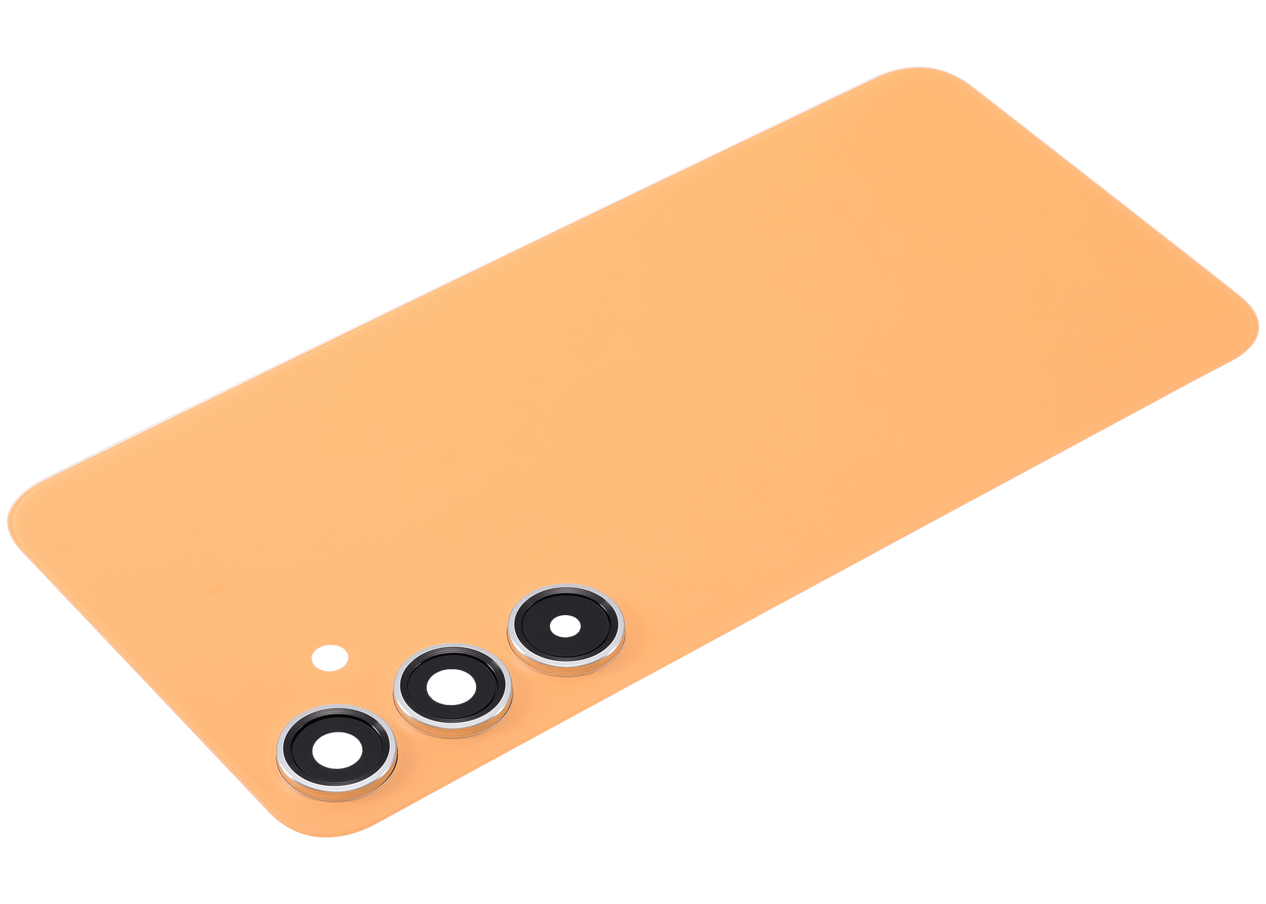 Replacement  Back Cover Glass With Camera Lens Compatible For Samsung Galaxy S24 Plus 5G (No Logo) (Aftermarket Plus) (Sandstone Orange)
