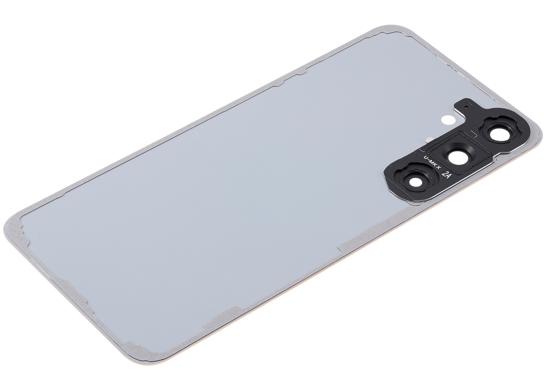 Replacement  Back Cover Glass With Camera Lens Compatible For Samsung Galaxy S24 Plus 5G (No Logo) (Aftermarket Plus) (Sandstone Orange)