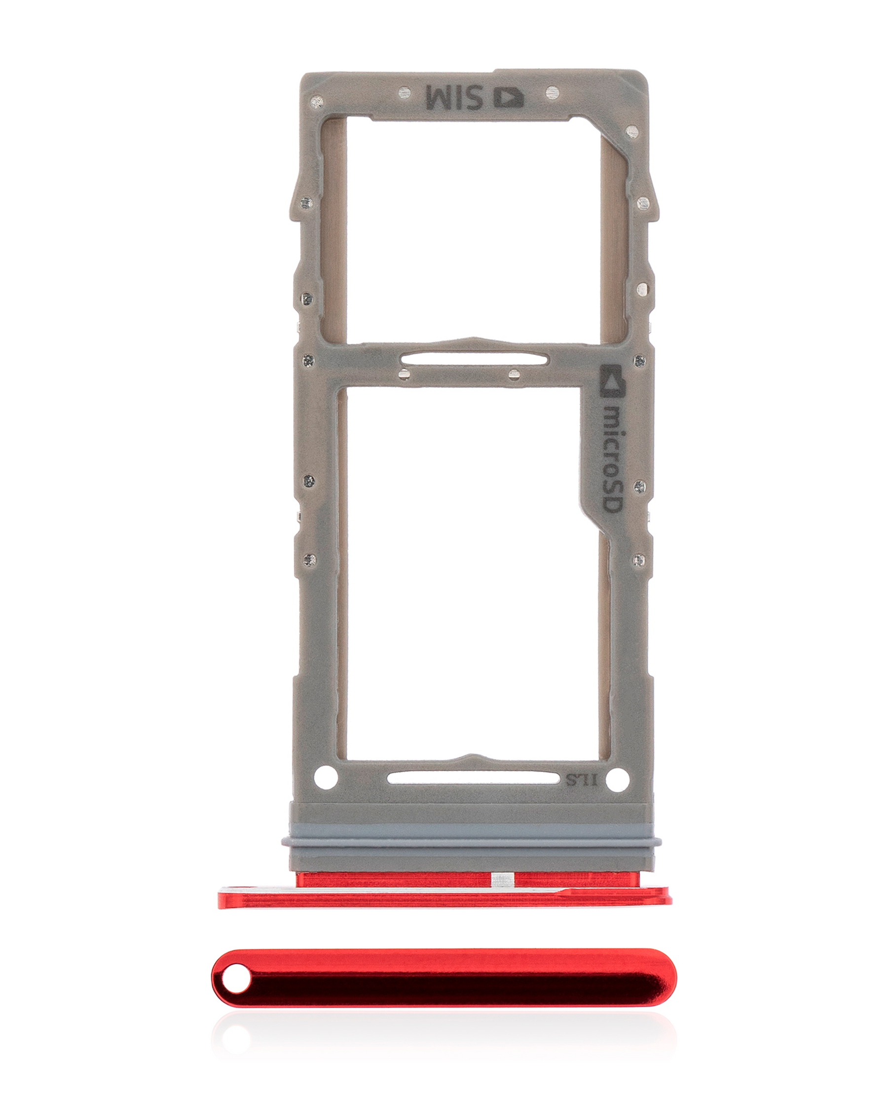 Single Sim Card Tray  Replacement Compatible For Samsung Galaxy S20 / S20 Plus / S20 Ultra 5G (Aura Red)