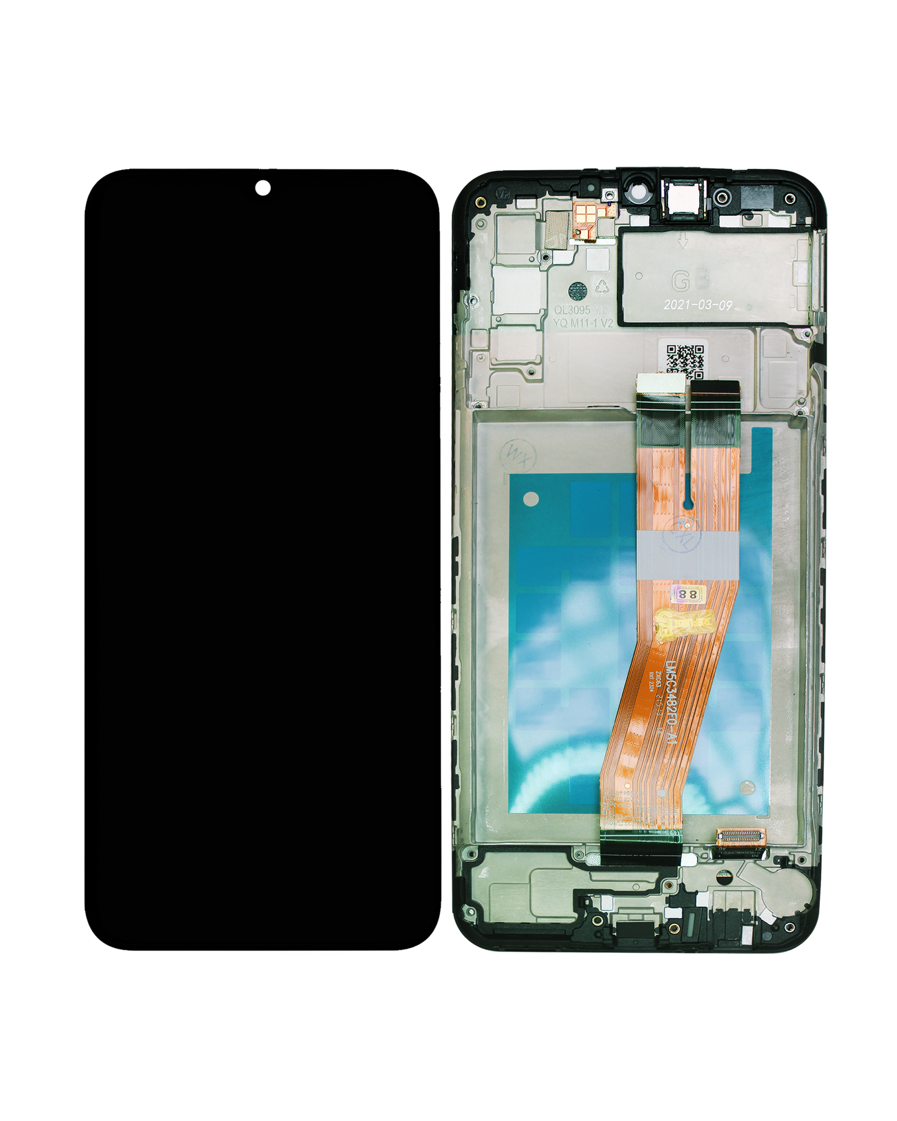 LCD Assembly With Frame Compatible For Samsung Galaxy A02S (A025F / 2020) (International Version) (Refurbished) (All Colors)