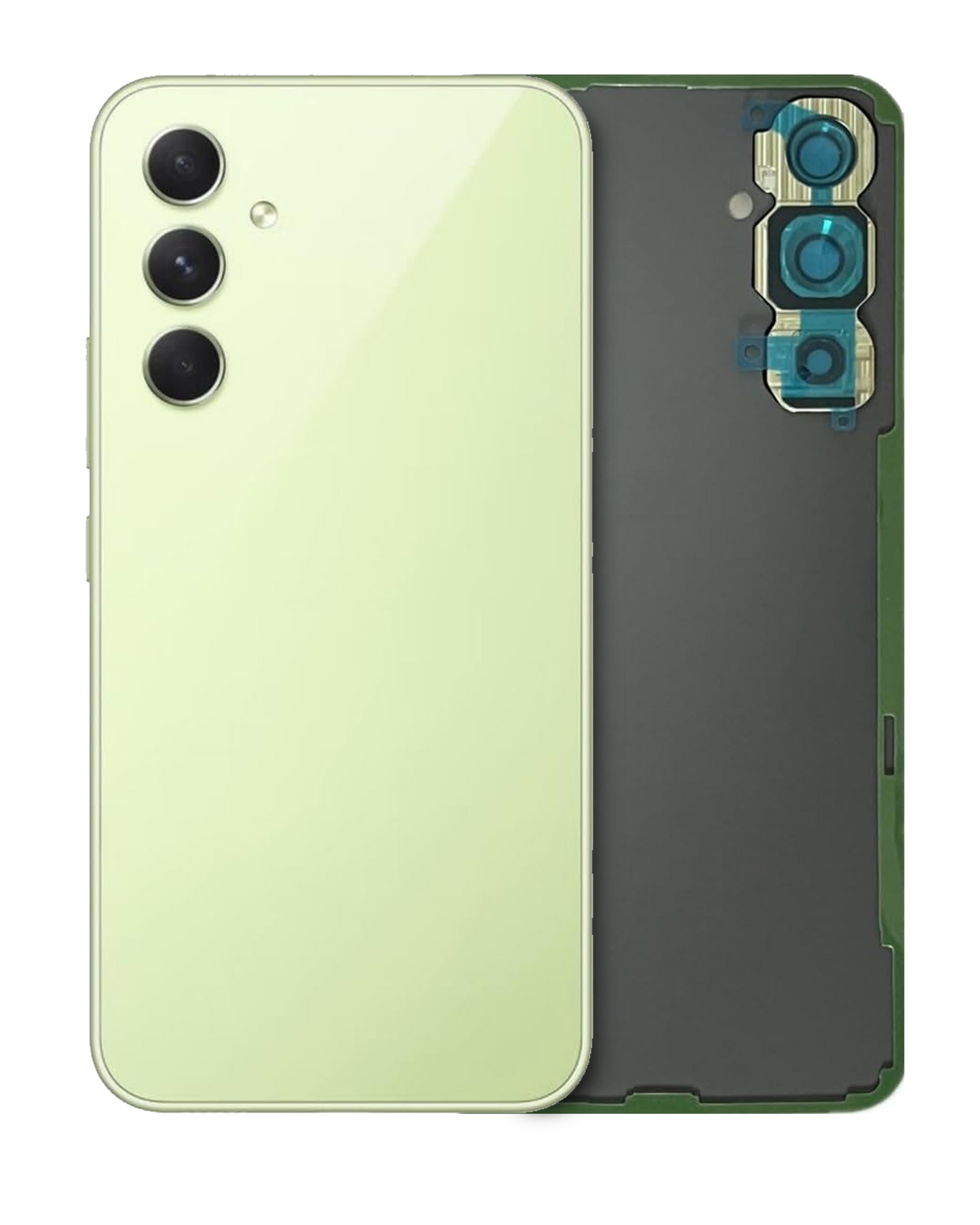 Replacement Back Cover Glass With Camera Lens Compatible For Samsung Galaxy A54 5G (A546 / 2023) (Service Pack) (Lime)