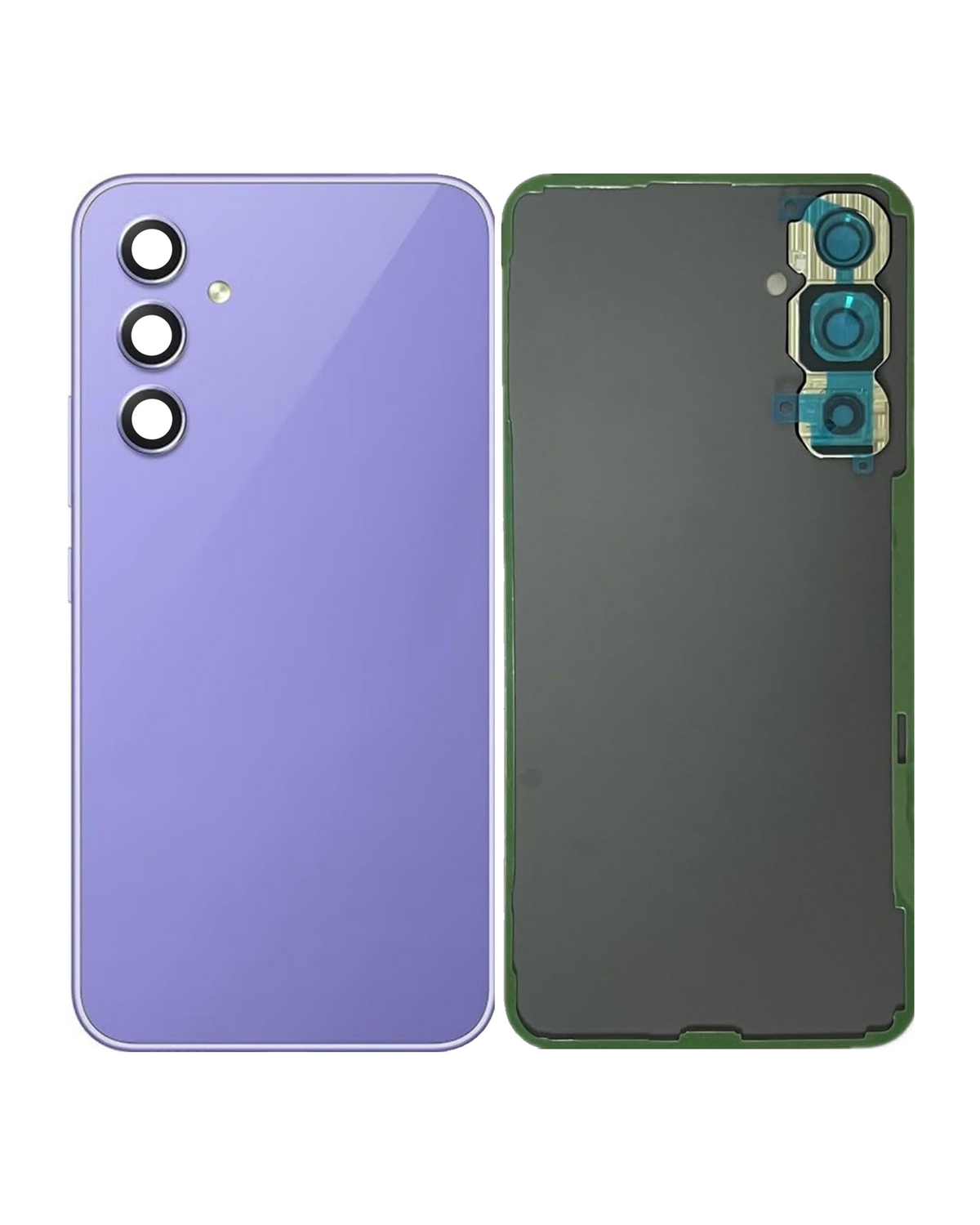 Replacement Back Cover Glass With Camera Lens Compatible For Samsung Galaxy A54 5G (A546 / 2023) (Service Pack) (Violet)
