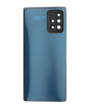 Replacement Back Cover Glass With Camera Lens Compatible For Samsung Galaxy A71 (A715 / 2020) (Service Pack) (Prism Crush Silver)