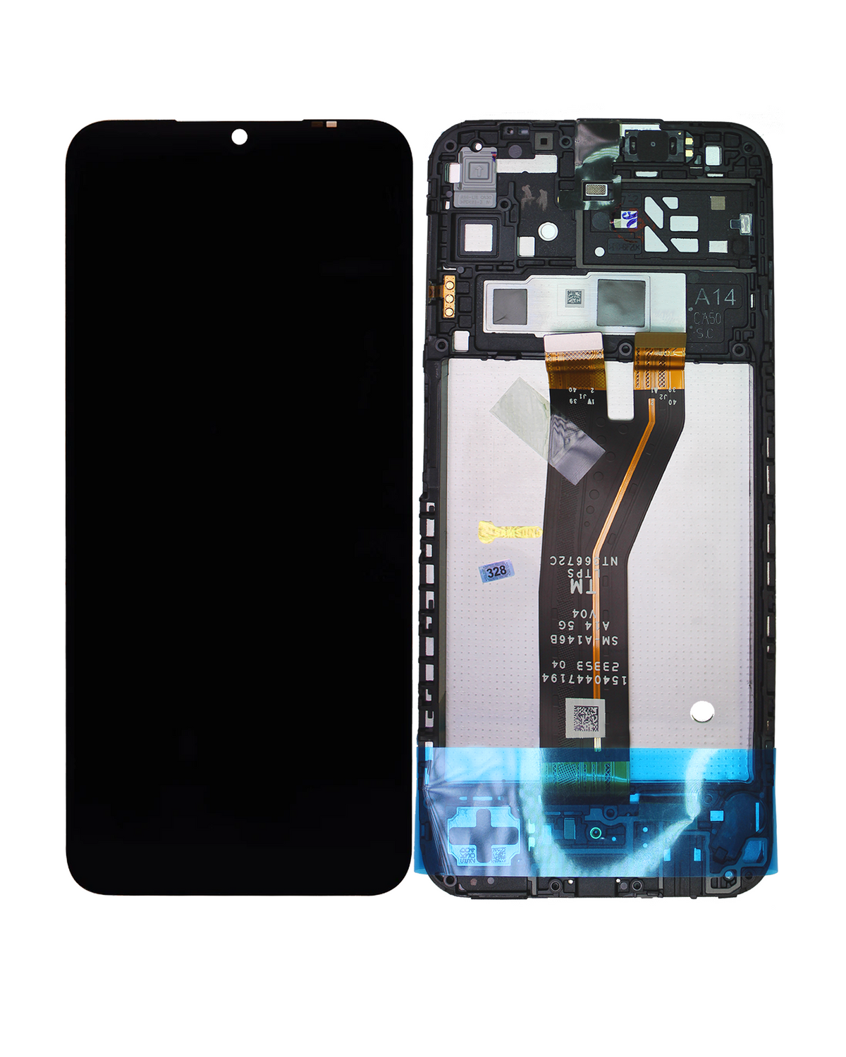 LCD Assembly With Frame Compatible For Samsung Galaxy A14 4G (A145F / A145M / 2023) / A14 5G (A146B / 2023) (International Version) (Service Pack) (All Colors)