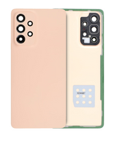 Replacement Back Cover Glass With Camera Lens Compatible For Samsung Galaxy A53 5G (A536 / 2022) (Service Pack) (Peach)