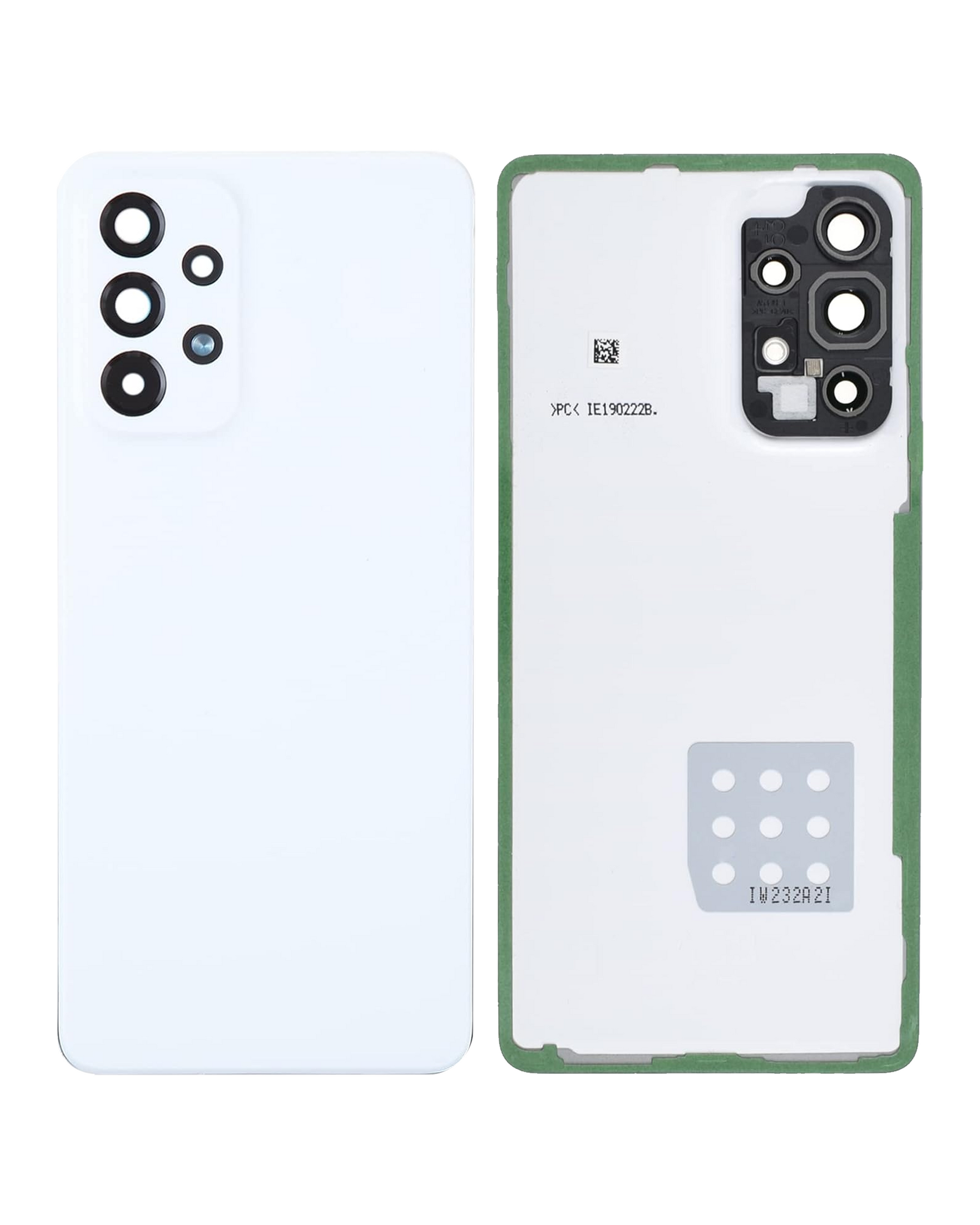 Replacement Back Cover Glass With Camera Lens Compatible For Samsung Galaxy A53 5G (A536 / 2022) (Service Pack) (White)
