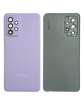 Replacement Back Cover Glass With Camera Lens Compatible For Samsung Galaxy A52s (A528 / 2021) (Service Pack) (Awesome Violet)