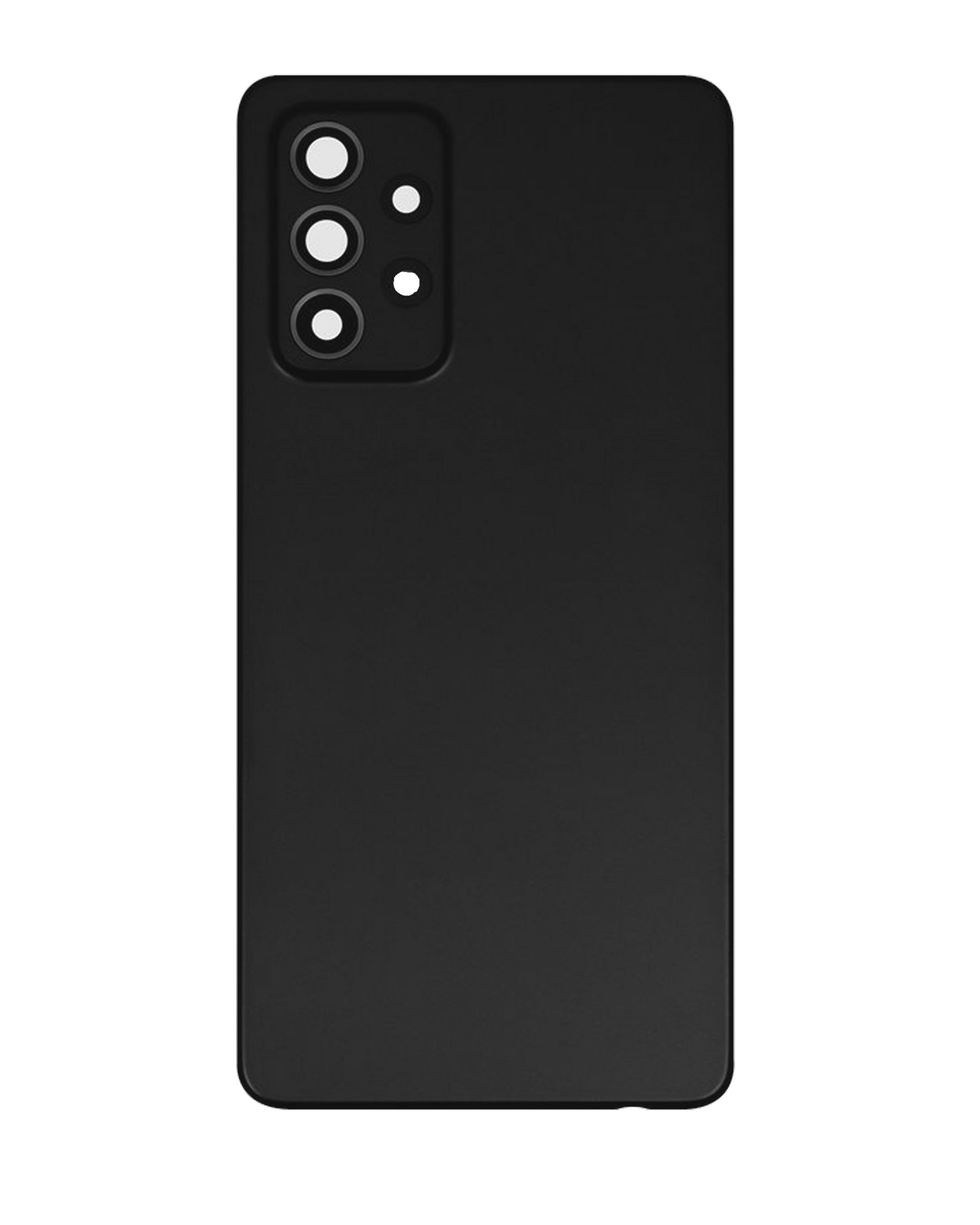 Replacement Back Cover Glass With Camera Lens Compatible For Samsung Galaxy A52s (A528 / 2021) (Service Pack) (Awesome Black)