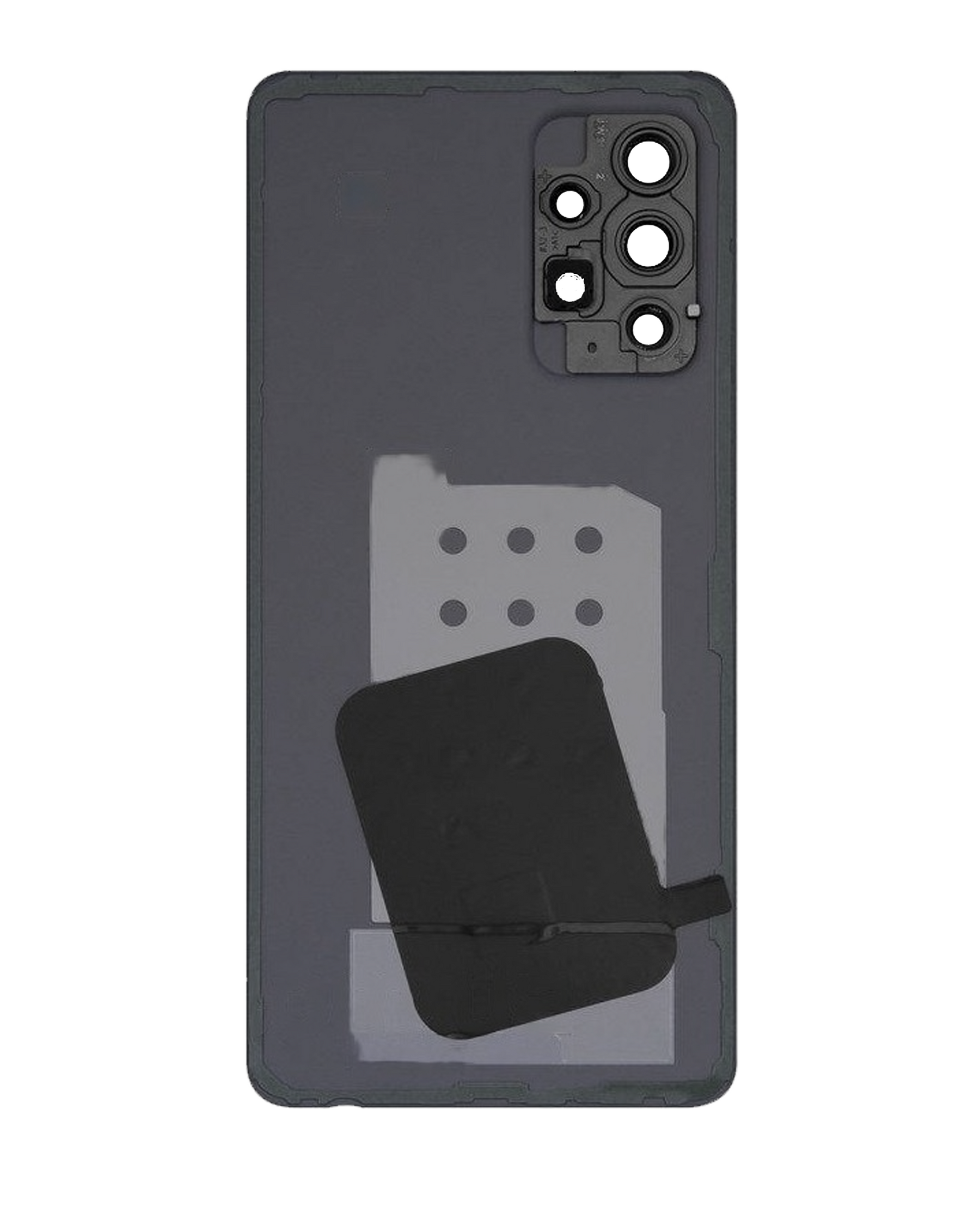 Replacement Back Cover Glass With Camera Lens Compatible For Samsung Galaxy A52s (A528 / 2021) (Service Pack) (Awesome Black)
