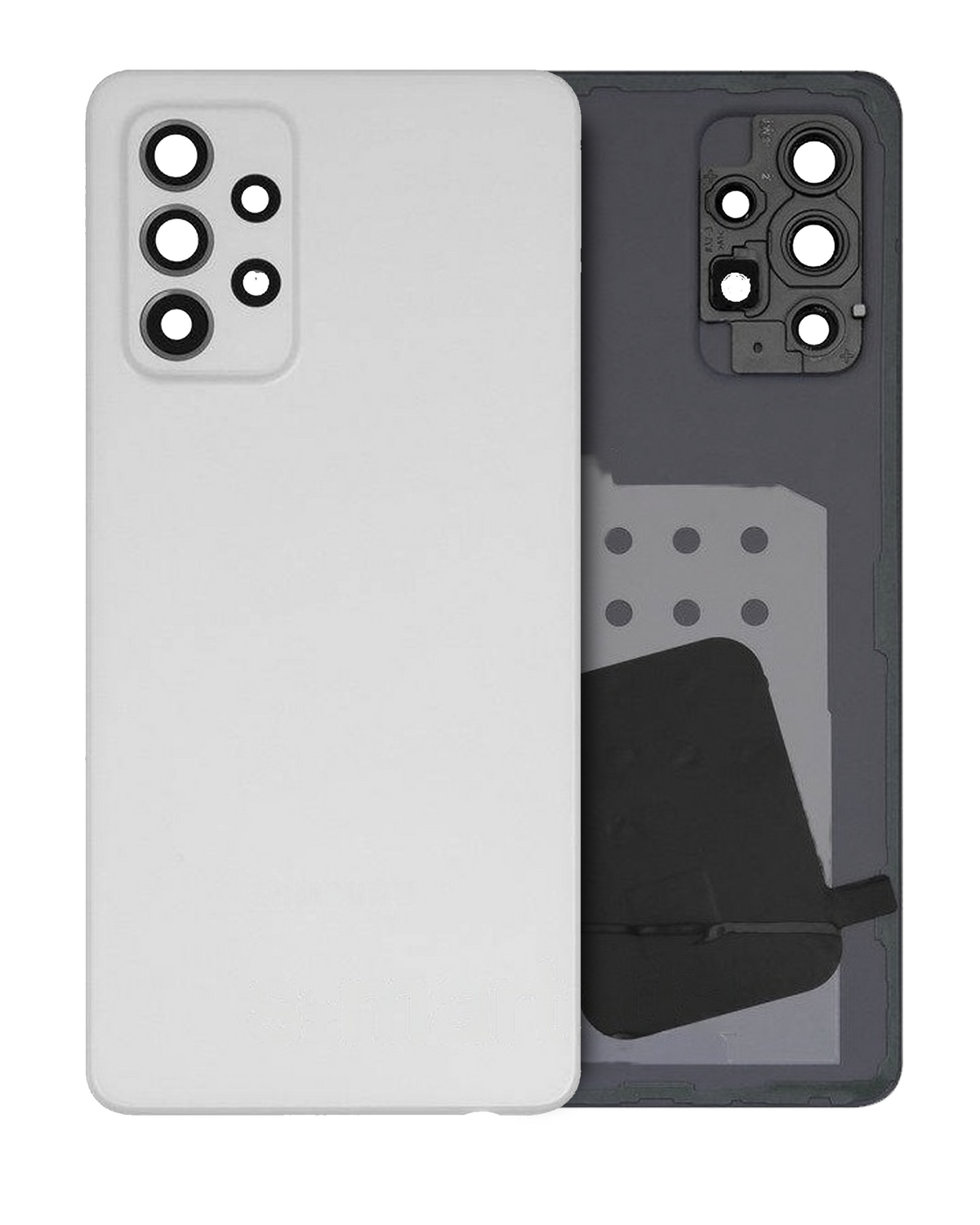 Replacement Back Cover Glass With Camera Lens Compatible For Samsung Galaxy A52s (A528 / 2021) (Service Pack) (Awesome White)