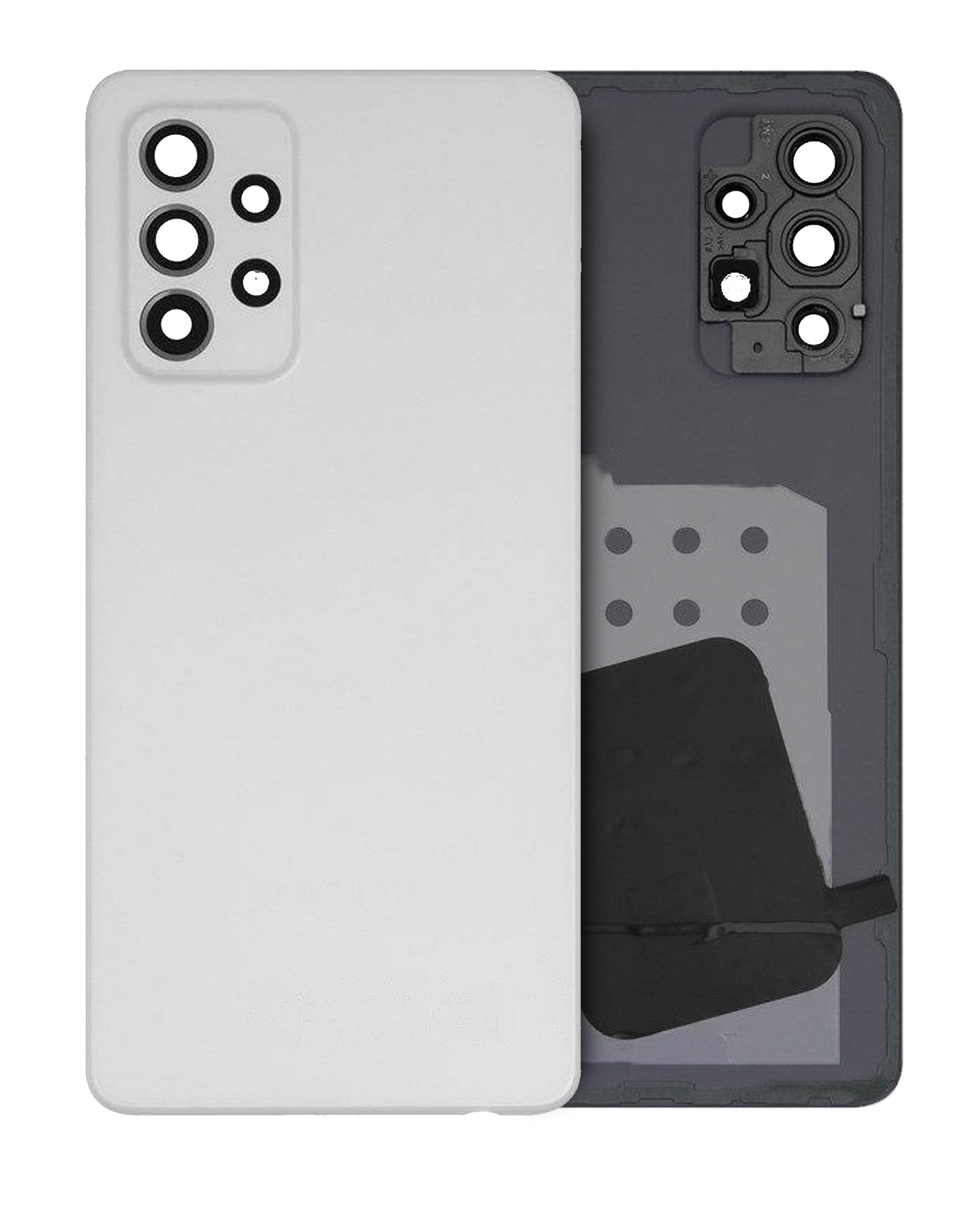 Replacement Back Cover Glass With Camera Lens Compatible For Samsung Galaxy A52s (A528 / 2021) (Service Pack) (Awesome White)