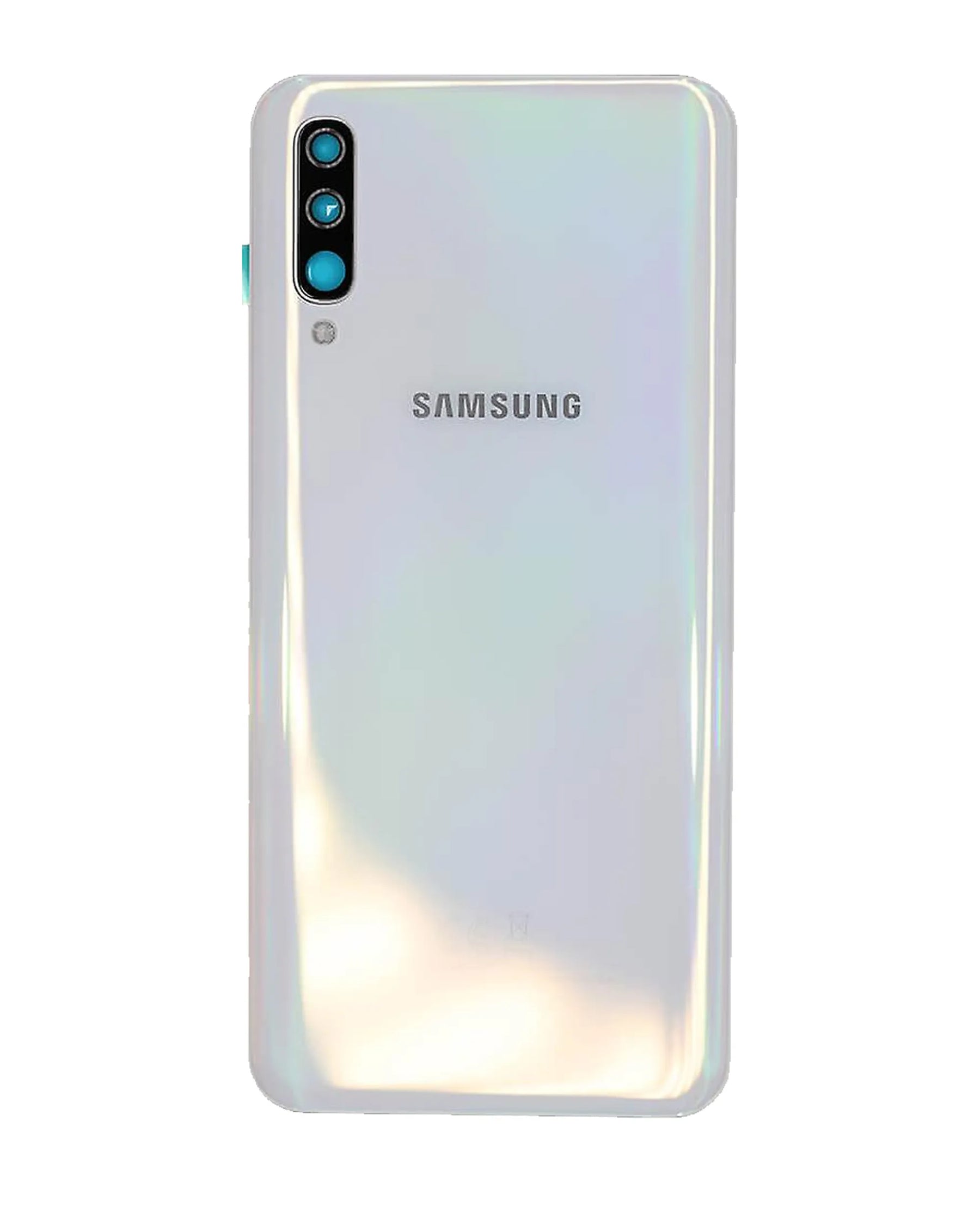 Back Cover Glass With Camera Lens Compatible For Samsung Galaxy A50 (A505 / 2019) (Service Pack) (White)