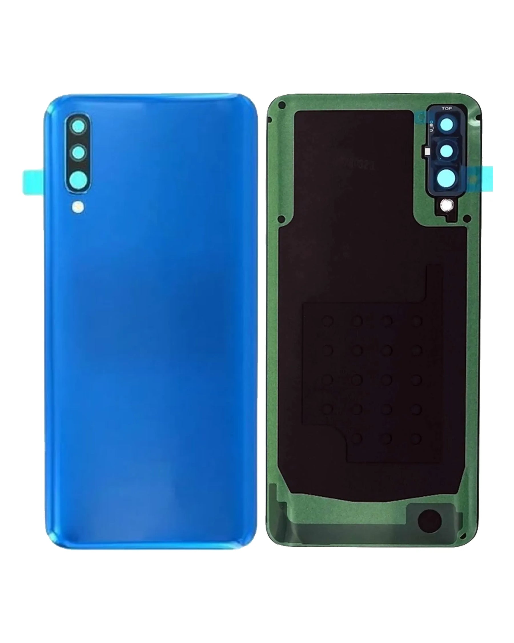 Back Cover Glass With Camera Lens Compatible For Samsung Galaxy A50 (A505 / 2019) (Service Pack) (Blue)