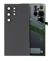 Replacement Back Cover Glass  With Camera Lens Compatible For Samsung Galaxy S24 Ultra (Service Pack) (Titanium Gray)