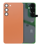 Back Cover Glass Replacement With Camera Lens Compatible For Samsung Galaxy S24 Plus (Service Pack) (Sandstone Orange)