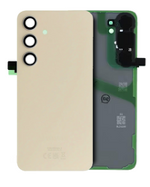 Replacement Back Cover Glass With Camera Lens Compatible For Samsung Galaxy S24 Plus (Service Pack) (Amber Yellow)